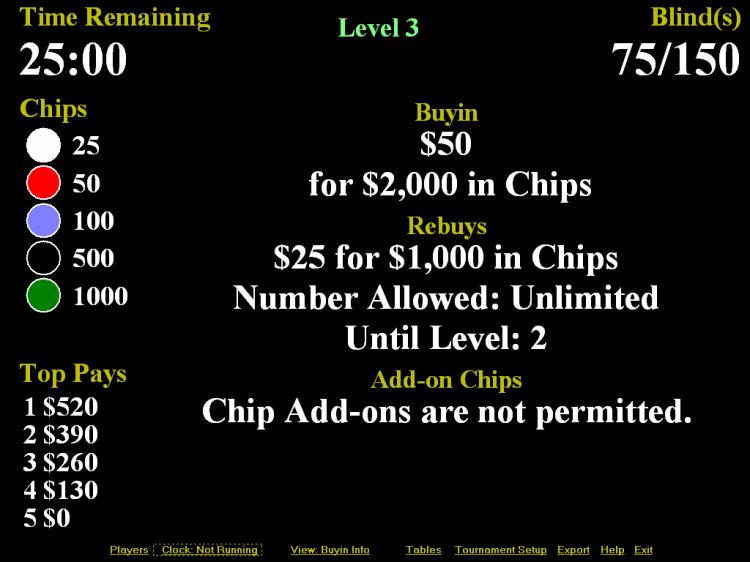 Poker Tournament Software